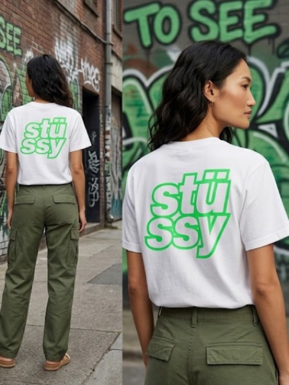 🆕 STUSSY T shirt NWT XL “ Stüssy Stacked T “ deadstock limited release exclusive - Picture 3 of 10